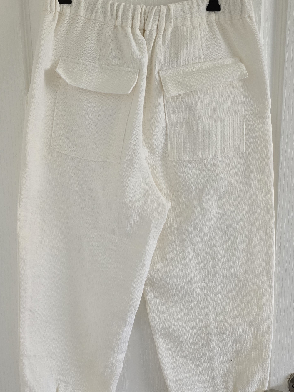 Zara White Cropped Ankle Pants - Picture 4 of 4